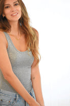 Contoured Fit Tank (Dark Grey) - The Lomas Brand